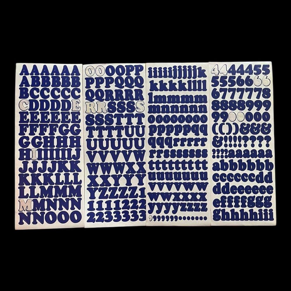 Scrapbooking Alphabet Sticker Lot 11 Incomplete Sheets Alphabitties and More - Picture 14 of 16